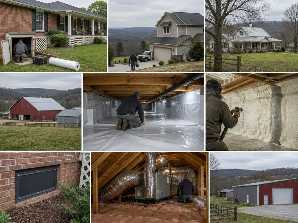 Crawl Space Encapsulation & Insulation in Dickson, TN